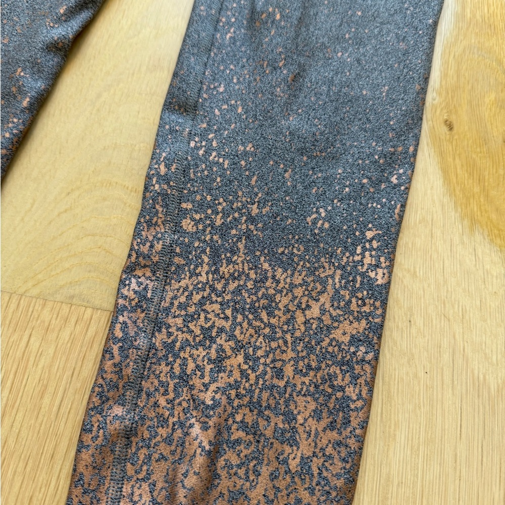 Women's Gray and Brown Leggings - Picture 3 of 5